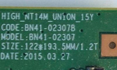 KIT DE TARJETAS PARA TV SAMSUNG / MAIN BN94-12408V / BN41-02308B / BN9412408V / 12408V / BN9409536L / BN94-09536L / FUENTE BN44-00852A / L48MSF_FDY / T-CON 44-9771289A / 47-6021139 / PANEL CY-JJ043BGAV1H / MODELO UN43J5202AFXZA BZ01 - Imagen 4